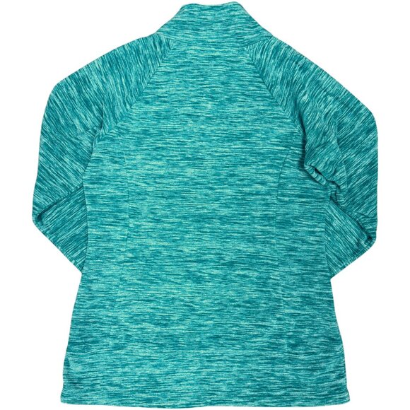 EUC Women's MOUNTAIN HARDWEAR Fleece Pull-Over Marled Green | Size S - Picture 3 of 8